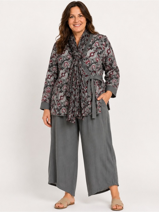 Mehera Shaw Other - Mehera Shaw XL Lagenlook Boho 3 Piece Set Indian Block Print Artisan SlowFashion
